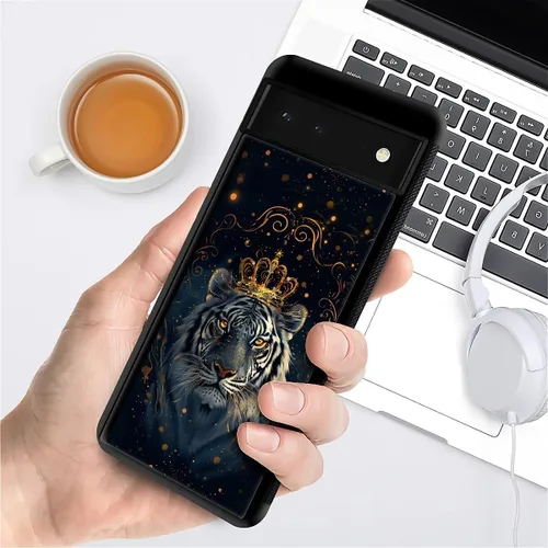 Vista 1021 de Compatible con Google Pixel 4A 5G Mobile Case Creative Acrylic Panel trasero Silicona Protección Grip especialmente diseñado para Google Pixel 4A 5G