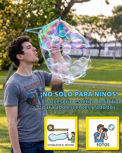 Vista 7 de Uncle Bubble Espada gigante de burbujas para varita, paquete de 2