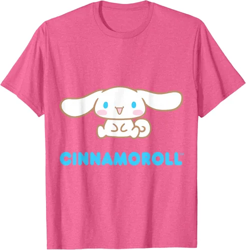 Vista 43 de Cinnamoroll Character Front and Back T-Shirt S Negro