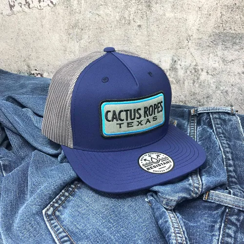 Vista 6 de HOOEY Adjustable Snapback Trucker Hat with Cactus Ropes Logo