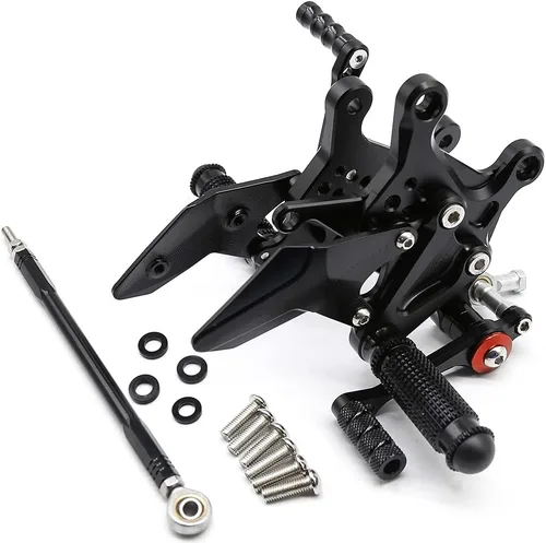 Vista 6 de FXCNC Juego trasero de motocicleta compatible con ZX25R 2020-2022 ZX4R 2023 ZX-4RR 2022-2024 Billet Juego de estriberas traseras totalmente