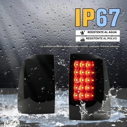 Vista 4 de Luces traseras LED para Dodge RAM 1500 2009-2018/2500 3500 Luz trasera LED