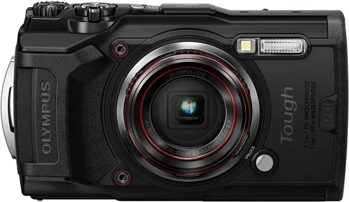 Vista 2 de Olympus Tough TG-6 - Cámara impermeable, color negro, paquete básico de 64 GB
