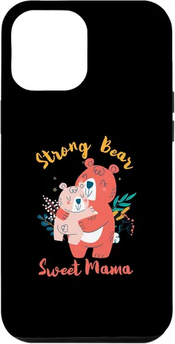 Vista 6 de iPhone 15 Strong Bear Sweet Mama Bear With Bear Cub Funda para el Día de la Madre