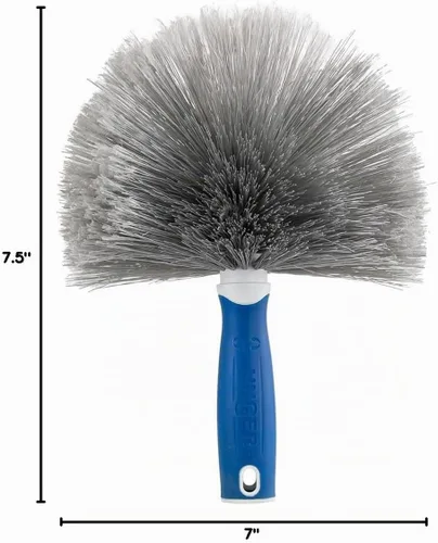 Vista 8 de Unger Cobweb & Corner Duster – Dusters for Cleaning, Compatible with Telescopic Poles, Dusting Tools, Great for Ceilings, Moldings, HVAC & Floor