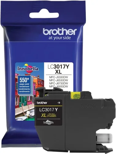 Vista 5 de Brother Impresora LC30173PK Paquete de 3 cartuchos de tinta XL de alto rendimiento - 1 Ea: Tinta cian/magenta/amarilla LC3017Y Cartucho de tinta