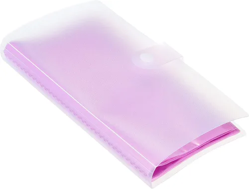 Vista 6 de PATIKIL Portatarjetas de visita, 1 paquete de carpeta portátil de plástico para tarjetas, libro organizador de tarjetas de nombre para mujeres