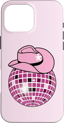 Vista 19 de Cowboy Hat Disco Ball Pink Cowgirl Case for iPhone 17