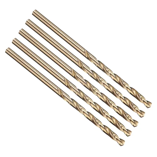 Vista 177 de PATIKIL Broca Jobber de 0.039 in, vástago recto M35 cobalto 5% acero de alta velocidad 135° acabado dorado para metal duro de acero inoxidable - 2