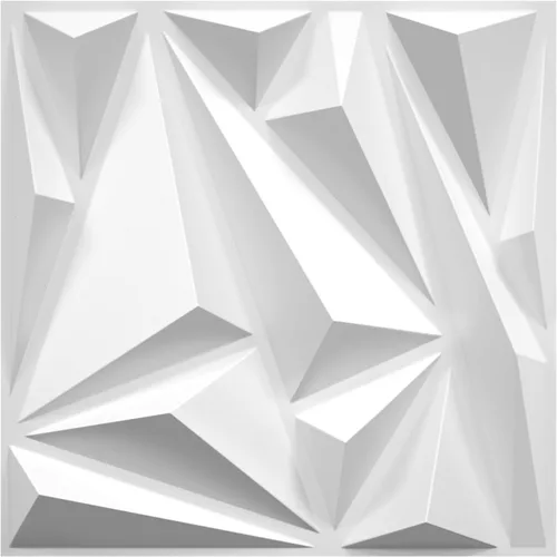 Vista 12 de STICKGOO Paneles de pared 3D, paquete de 33 paneles de pared con diseño de rayo y diamante para decoración de pared interior, paneles de pared