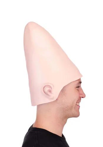 Vista 4 de Accesorio de disfraz de cabeza de alienígena cono adulto Multicolor