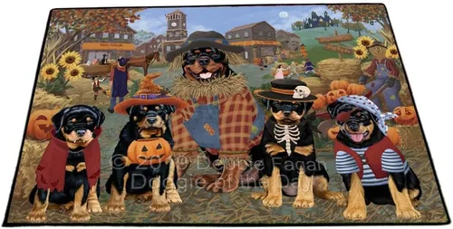 Vista 16 de Doggie of the Day Rottweiler Dogs Floor Mat - 4th of July Independence Day - Best Dog Doormat - Protector Decor - Unique Portrait Art - Premium