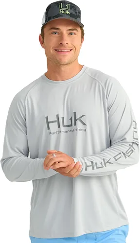 Vista 18 de HUK Camiseta de pesca de manga larga ventilada Pursuit para hombre (+30 UPF)