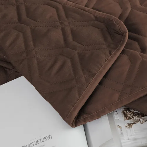 Vista 2 de Ameritex Manta Impermeable Reversible Cubierta para Cama de Perro Manta para Mascotas para Muebles Cama Sofá Sillón Chocolate