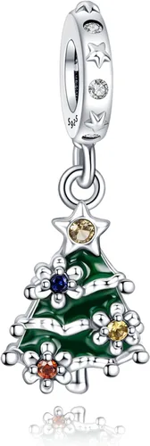 Vista 10 de Annmors S925 Silver Christmas Charms for Women Pandora Moments Bracelet Venado de Navidad