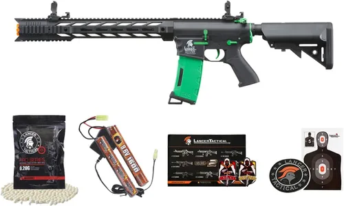 Vista 11 de Lancer Tactical Gen 2 Pistola de perdigones resistente M4 SPR Interceptor, eléctrica, polímero, completa, semiautomática, 1000 rondas, bolsa de 0.01