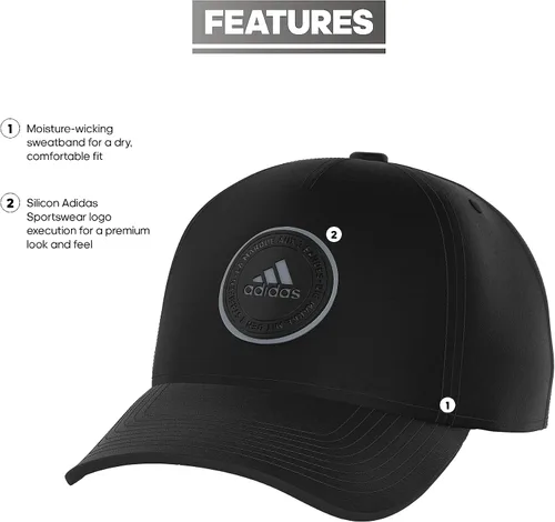 Vista 2 de adidas Men's Lifestyle Structured Stretch Fit Hat