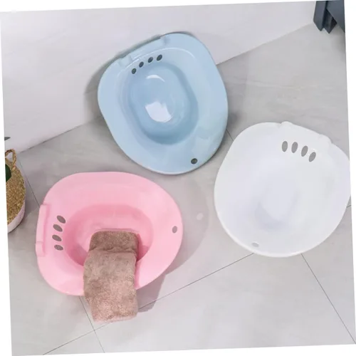 Vista 2 de Bidé plegable inodoro asiento de baño para hemorroides bañera Sitz Baño Cuenco posoperatorio Cuenca de tocador con lavabo Sitz Baño para cuidado