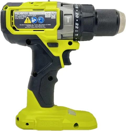 Vista 4 de RYOBI ONE+ HP 18V Taladro de martillo inalámbrico sin escobillas de 1/2 pulg. (solo herramienta) PBLHM101B La batería y el cargador se venden por