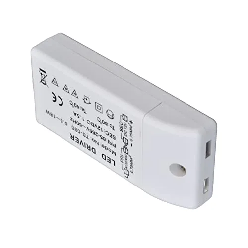 Vista 8 de Transformador LED 18W 12VDC Controlador LED de corriente constante para gabinete Luz DIY Lámpara AC 85‑265V