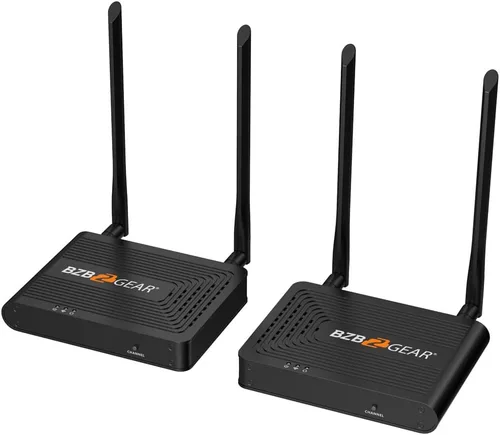 Vista 2 de BZBGEAR 4K 60Hz UHD HDMI 2.0 Receptor/Trasmitter Extensor Kit de hasta 164 pies BG-AIR4KAST