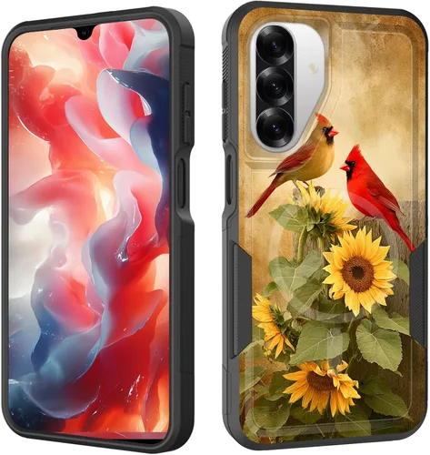 Vista 225 de Funda magnética para Galaxy A16 5G, [compatible con MagSafe] [protección contra caídas de grado militar] Funda resistente a prueba de golpes