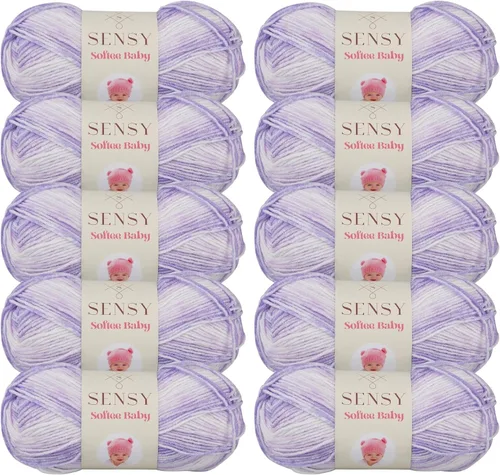 Vista 39 de Sensy Softee Hilo para Bebé, 3.5 oz, 275 yardas, Gauge 3 Light (Almendra)