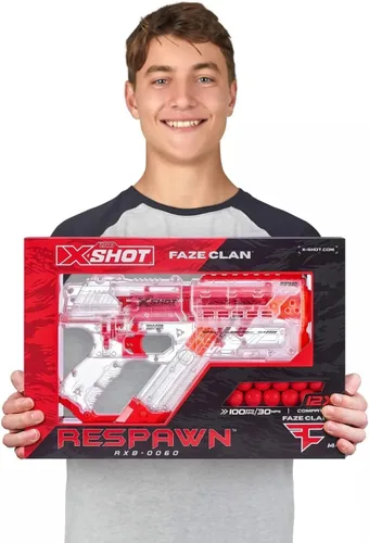 Vista 5 de X-Shot Faze Clan Respawn con 12 bolas de dardos + paquete de 50 bolas de dardos