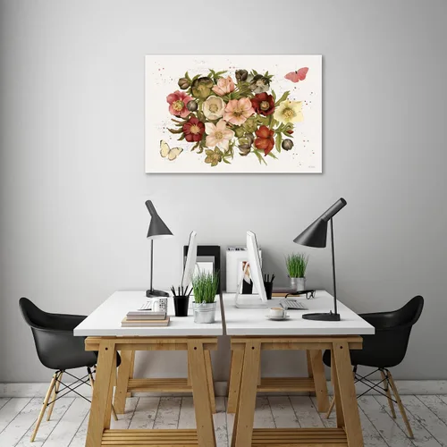 Vista 6 de Jaxson Rea "Vintage Petals IV Gallery Wrapped Canvas by Katie Pertiet, 15" x 10