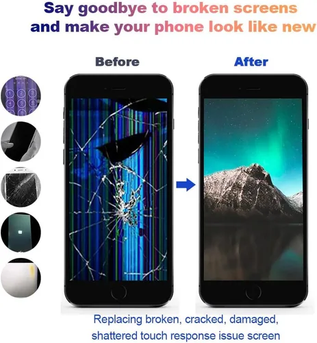 Vista 4 de Kit de reemplazo de pantalla para iPhone 7 Plus, pantalla digitalizadora LCD táctil 3D de 5.5 pulgadas para iPhone 7 Plus, con kit de herramientas