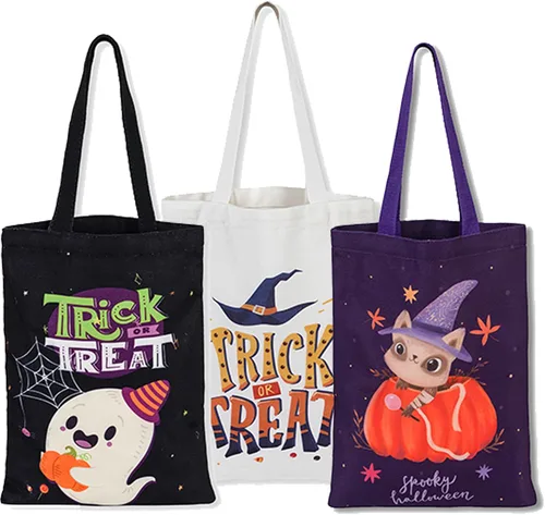 Vista 8 de ATFUNSHOP Halloween Trick or Treat Tote Bag 15.7