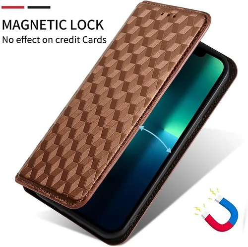 Vista 3 de Funda compatible con Xiaomi Poco X3 NFC, compatible con Xiaomi Poco X3 Pro/Poco X3 de piel sintética con soporte para tarjetas, cierre magnético