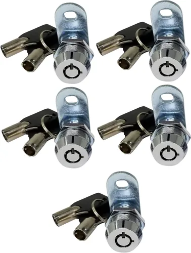 Vista 18 de Cerradura de leva tubular con llaves extraíbles, llaves iguales removibles. Cerradura de almacenamiento para compartimento de RV, cerraduras