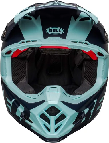 Vista 3 de Bell Moto-9 Flex Dirt - Casco de motocicleta de cara completa - Breakaway - Azul marino mate/azul claro, talla L