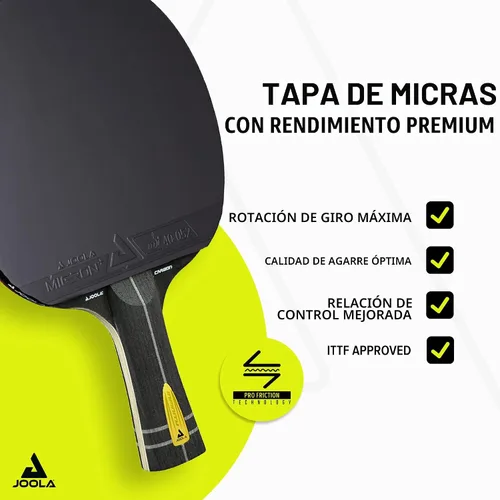 Vista 3 de JOOLA Infinity Carbon Professional Ping Pong Paddles - Ergonomic Comfort Grip - ITTF Approved Rubbers - Professional Ping Pong Paddle for Advanced