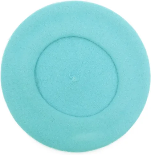 Vista 293 de ZLYC - Boina francesa de lana unicolor para mujeres y niñas