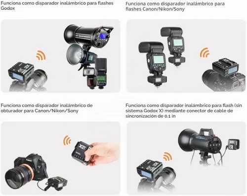 Vista 2 de Godox X2T-C TTL Disparador de flash inalámbrico para Canon, conexión Bluetooth HSS 1/8000s compatible con controlador de aplicación iOS/Android