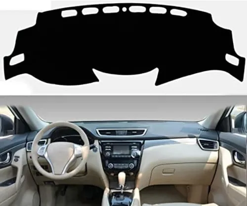 Vista 2 de KAYJAE Car Dash Cover Mat,for Nissan X-Trail 2013 2014 2015 2016 2017 2018 2019,Red Edge Anti-Slip Mat Dashboard Cover Pad Interior Styling