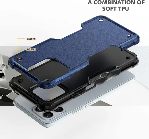 Vista 4 de Compatible con Honor X8, a prueba de golpes, híbrida resistente a los golpes, funda híbrida para parachoques de cuerpo completo, resistente