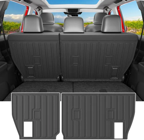 Vista 22 de powoq Alfombra de Carga Compatible con Jeep Grand Cherokee L 2021-2025 Alfombra de Maletero Overland Forro de Carga TPE Forro de Maletero