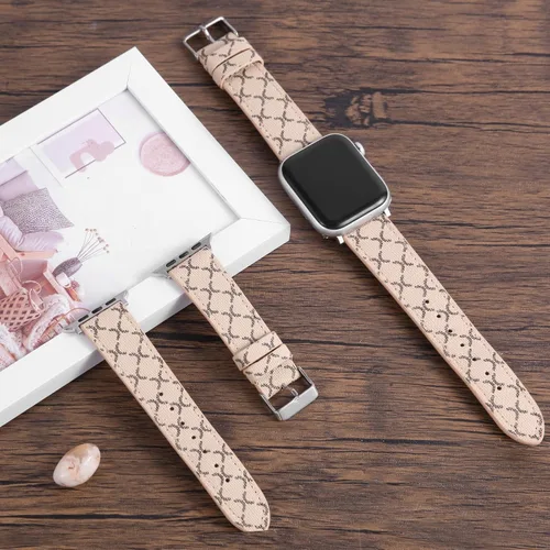 Vista 4 de Correa de diseñador compatible con Apple Watch S11 de 1.654 in y 1.811 in, 1.496 in, 1.575 in, 1.614 in, 1.732 in, 1.772 in y 1.929 in, correa