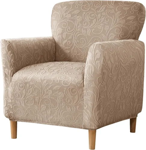 Vista 35 de MIFXIN Funda elástica para sillón de banquete, de terciopelo, 1 pieza, de elastano, elástico, protector de muebles, para sofá de 1 plaza con brazos