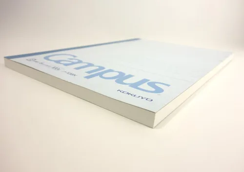 Vista 4 de KOKUYO Cuaderno Campus, a rayas de 15/64 pulgadas, semiB5, 100 hojas, 35 líneas, azul (NO-10BN)