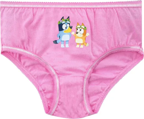 Vista 5 de Bluey Ropa interior para niñas, paquete de 5