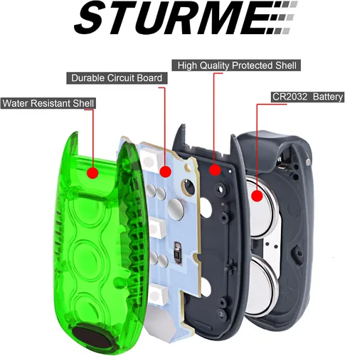 Vista 5 de Luz de seguridad LED STURME con luz estroboscópica para correr, caminar, andar en bicicleta, niños, mujer, perro, mascota, corredor, mejor
