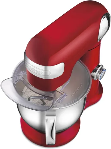 Vista 11 de CUISINART SM-50R Precision Master - Batidora de pie de 5,5 cuartos de galón (5,2 L), color rojo