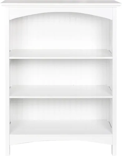 Vista 5 de eHemco - Estantería de 3 niveles, 40 pulgadas, color blanco 2 soportes arqueados
