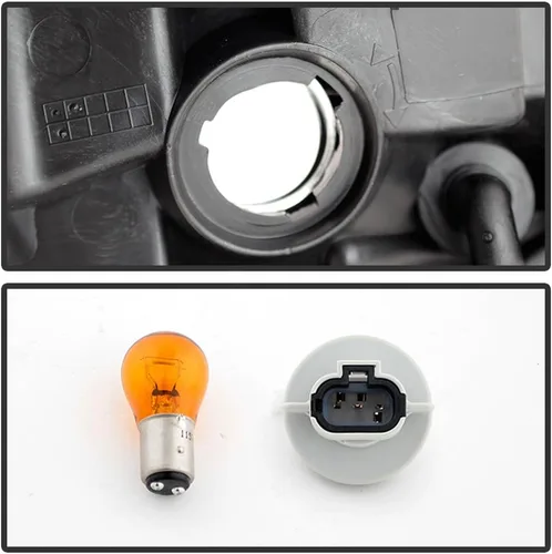 Vista 6 de ACANII - Para Nissan Rogue 14-15 Select 2008-2013, faros delanteros halógenos para conductor + lado del pasajero