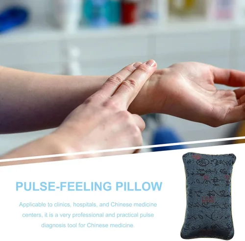 Vista 6 de ARTIBETTER Almohada de pulso de algodón para hospital, almohadas de diagnóstico de medicina tradicional china (azul)