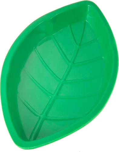Vista 2 de PowerTRC Bandeja reutilizable para aperitivos, bandeja para dulces, aperitivos o inmersión con diseño de hoja de palmera, bandeja de decoración